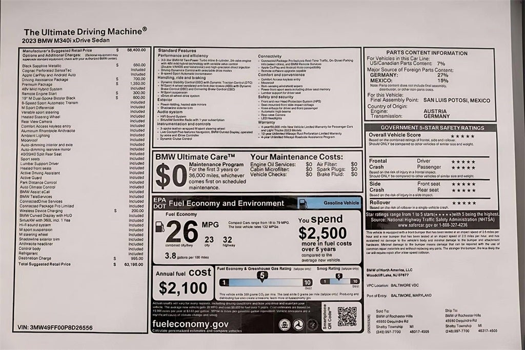 2023 BMW 3 Series M340i xDrive