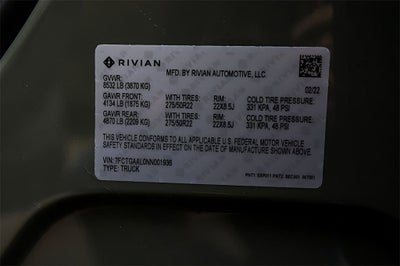 2022 Rivian R1T Adventure