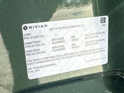 2023 Rivian R1S Launch Edition