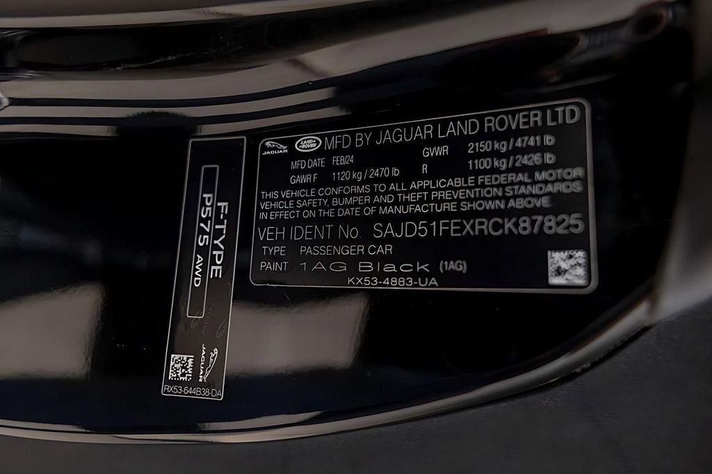 2024 Jaguar F-TYPE P575 R75