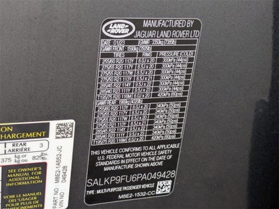 2023 Land Rover Range Rover SE