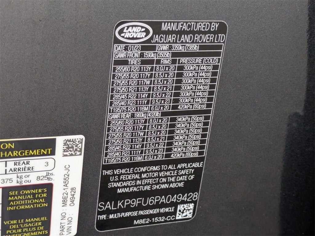 2023 Land Rover Range Rover SE