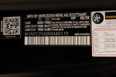 2022 Mercedes-Benz G-Class G 63 AMG® 4MATIC®