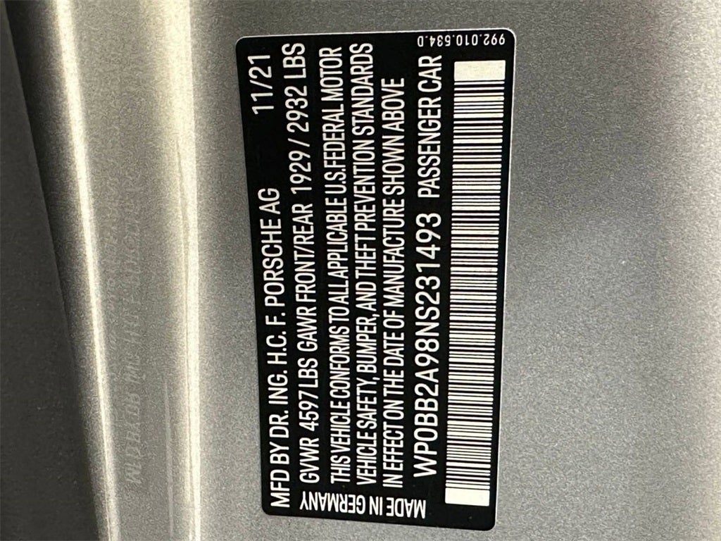 2022 Porsche 911 Targa 4S