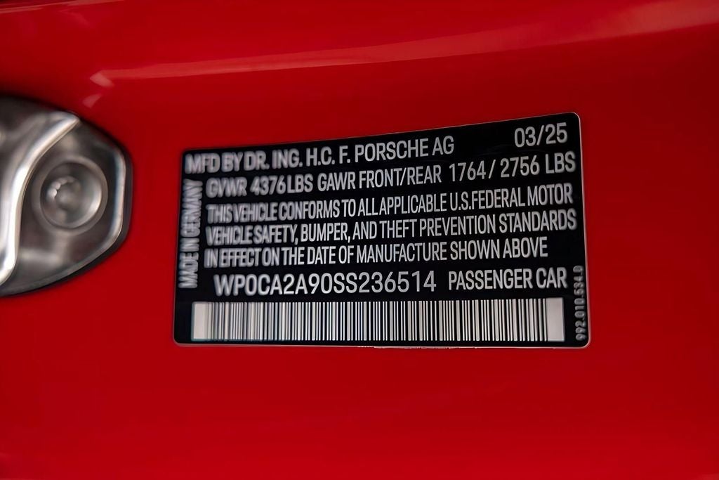 2025 Porsche 911 Carrera T