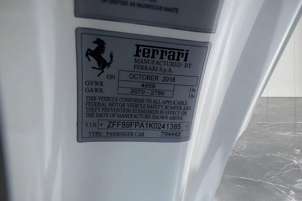 2019 Ferrari Portofino Base