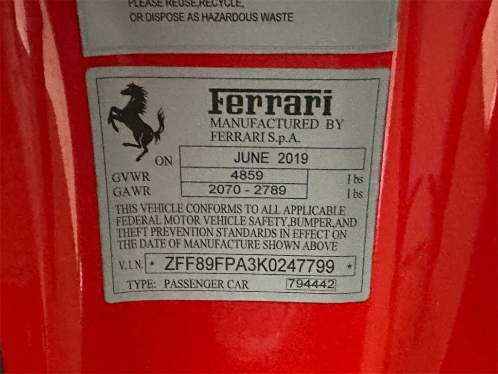 2019 Ferrari Portofino Base